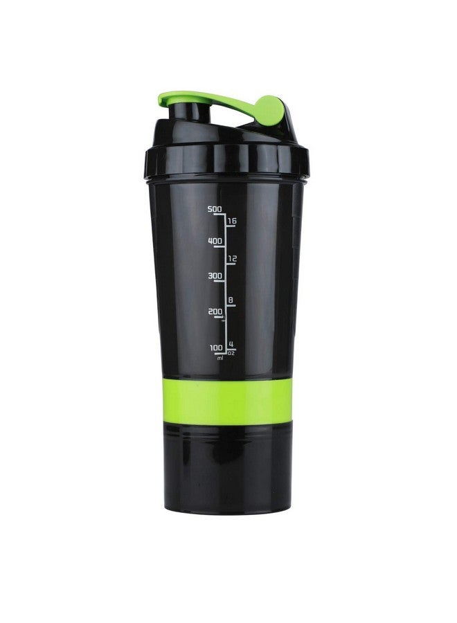 SVShoperzone Leakproof Protein Shaker Bottle with Steel Blender - Gym Shaker for Protein Shake Sipper Bottle, Smoothie Shaker Bottle, Gym Accessory Gift for Men and Women (500ml) - Image 1