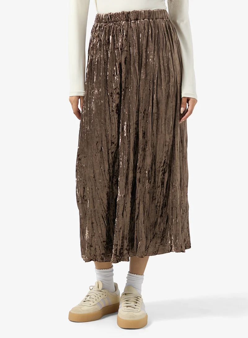 Ginger Metallic Maxi Skirt