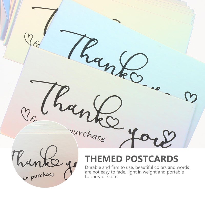 Thank You Cards For Business 50pcs Blank Postcards Customer Appreciation Supplies - Image 4