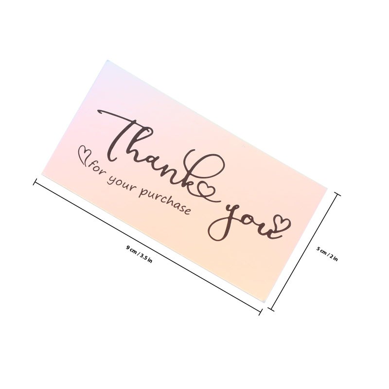 Thank You Cards For Business 50pcs Blank Postcards Customer Appreciation Supplies - Image 3