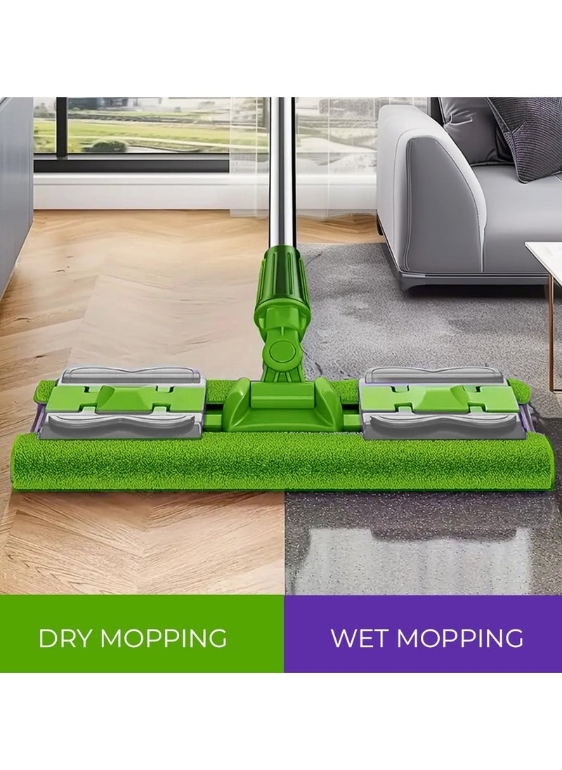Sleepy Easy Clean Easy Clean Mop Sweeper Kit (Support + Stick + 2 Dry Cloths) – Versatile Cleaning for All Floor Types  - Image 4