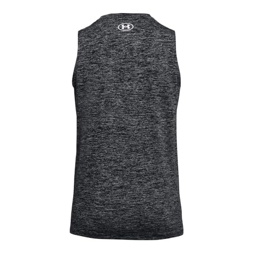Under Armour Womens Tech Twist Tank Top, (001) Black / / White, Large - Image 3