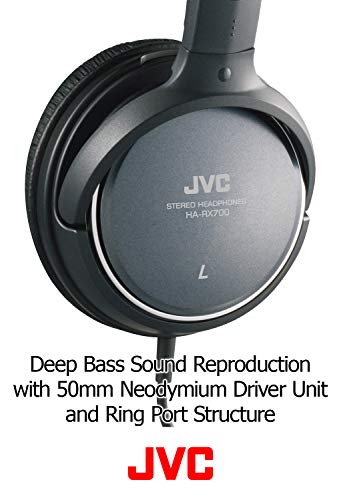 JVC HARX700 Precision Sound Full Size Headphones - Black - Image 4