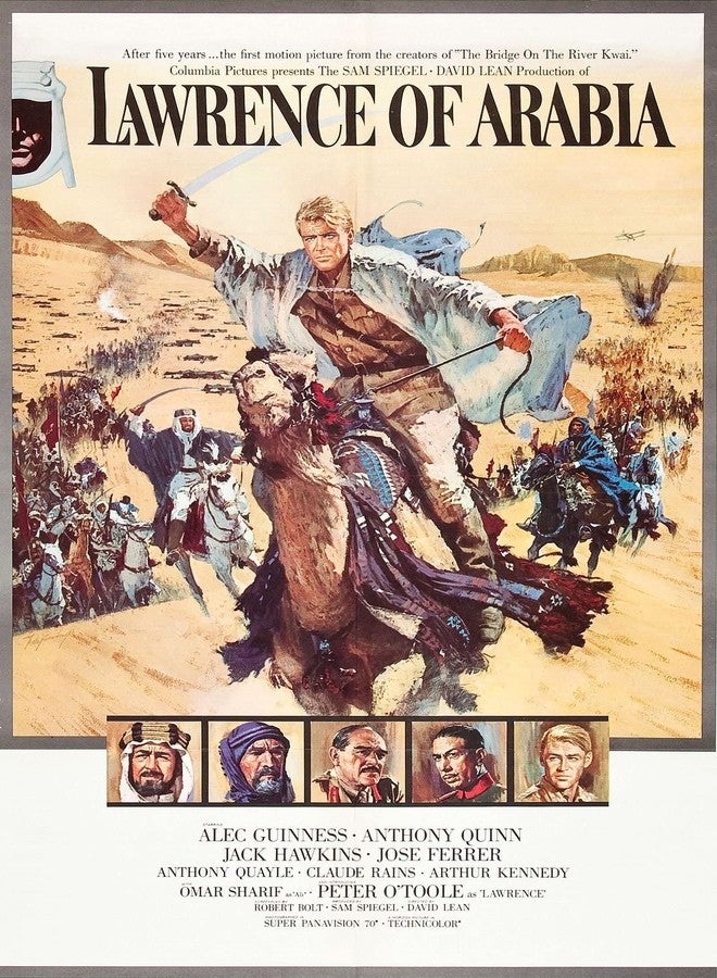 Tallenge - Lawrence of Arabia (1962) ? Peter O'Toole ? Hollywood Classic English Movie Poster - Small Poster(Paper,12x17 inches, MultiColour) - Image 1