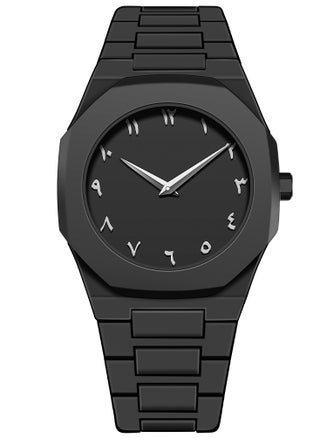 Black with Silver Hands