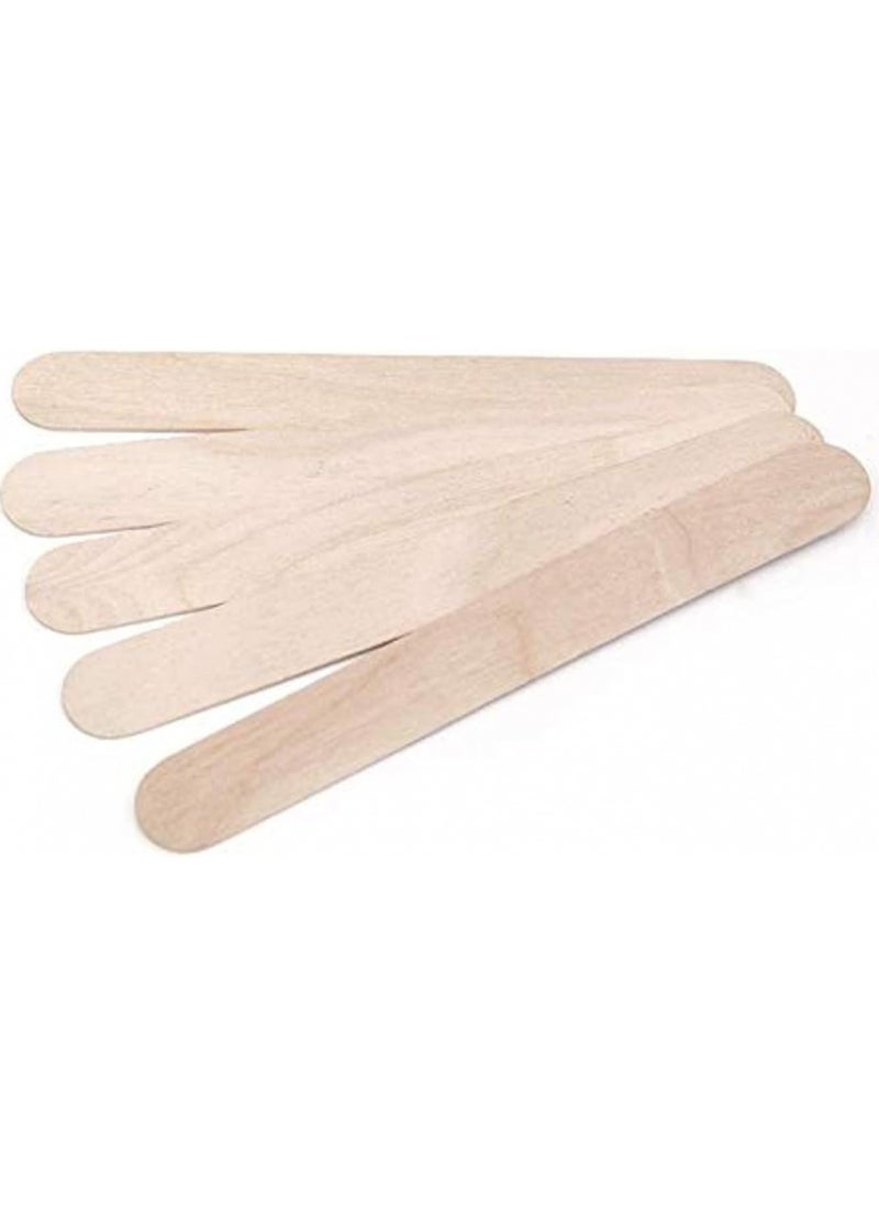 BLOOMING TIME - 50Pcs Big Wooden Wax Spatula Sticks - Image 1