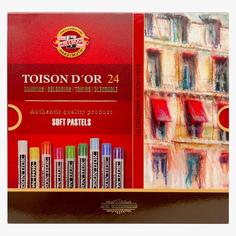 KOH-I-NOOR Set Of 24 Round Artist Soft Pastels - Image 2