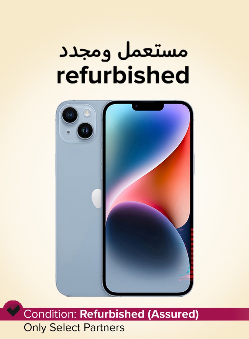 Apple Refurbished - iPhone 14 128GB Blue 5G With FaceTime - USA Version (e-SIM only) - Image 1