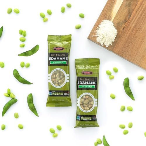 Seapoint Farms Dry Roasted Crunchy Edamame Plant Based Snack 20g Protein 3 Ingredients 0 Added Oils Vegan Gluten Free Kosher Keto Friendly NonGMO OntheGo Snacking Wasabi 158 oz Pack of 12 - Image 5