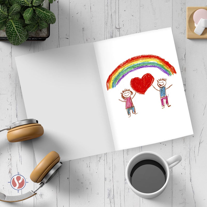 S Superfine Printing Greeting Cards - 5x7 Inches Heavyweight Blank White Card Paper- Half-Fold Design - Perfect for Birthday Invitations, Wedding, Holiday, Notes, Anniversary and All Occasions - Bulk Pack of 100 Cards - Image 3