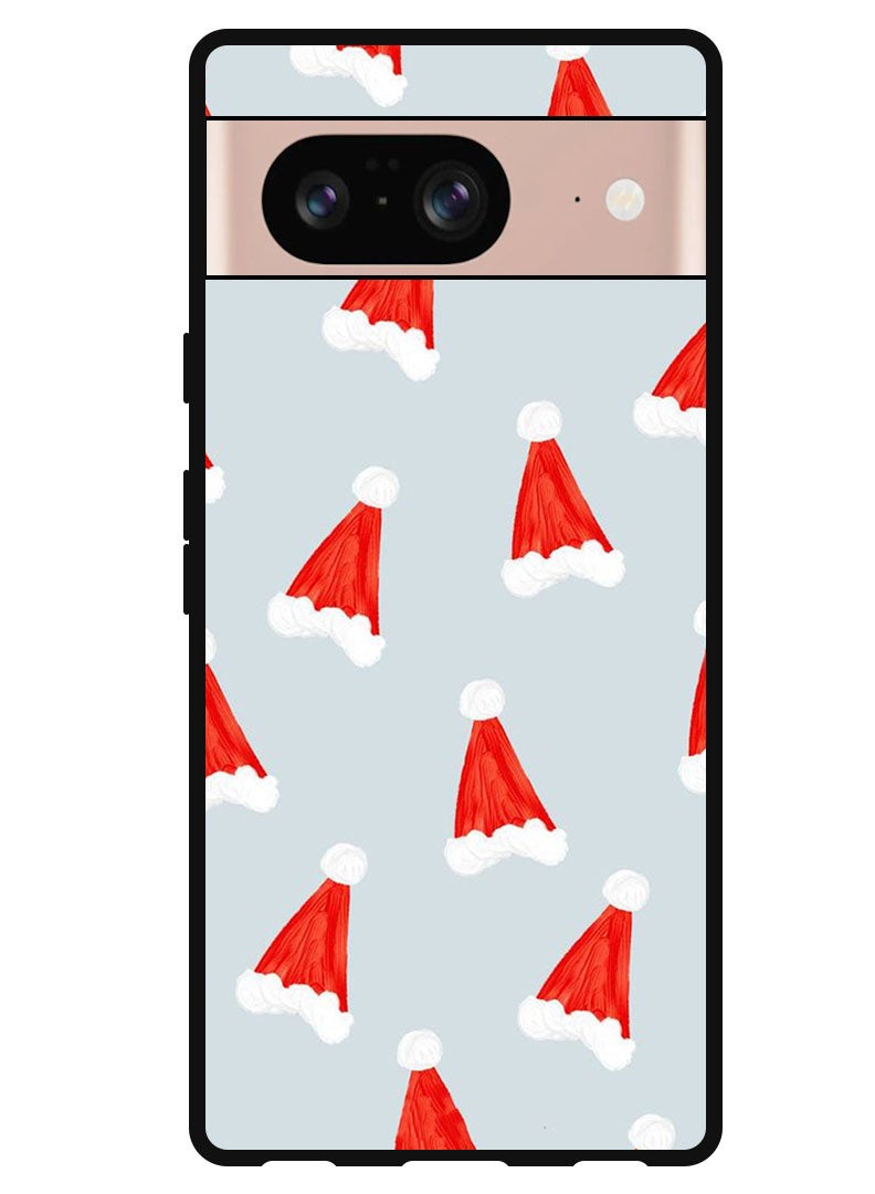 Theodor Protective Case Anti Scratch Shock Proof Bumper Cover For Google Pixel 8 Christmas Caps - Image 1