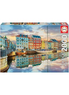 EDUCA 2000 Piece Puzzle For Adults Copenhagen Harbor. Measurement 96  - Image 1