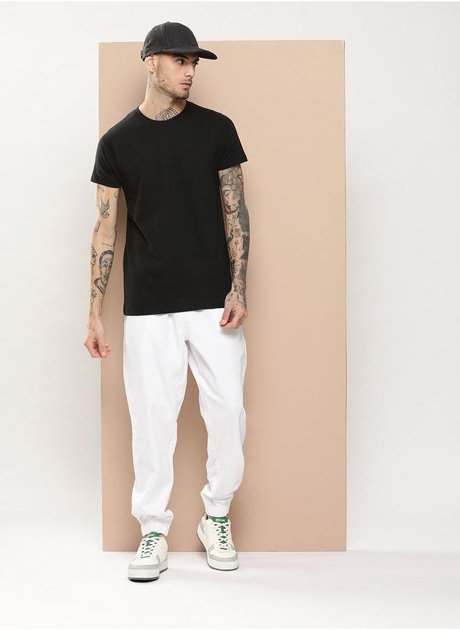 Difference of Opinion Plain Regular Fit T-Shirt by Styli  - Image 4