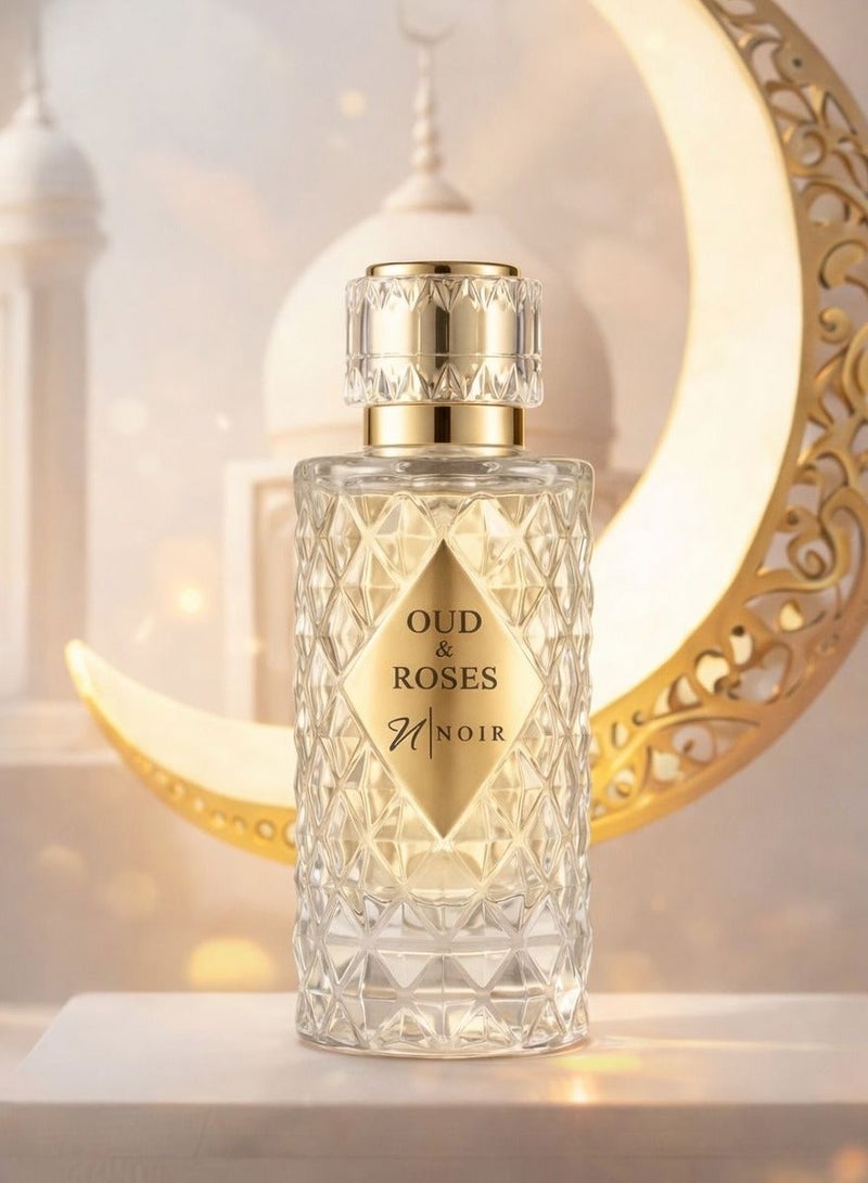 Oud and Roses EDP Perfume for Men and Women, Unisex Long Lasting Fragrance  with Oud Accord, Roses and Musk 60ml - view 2
