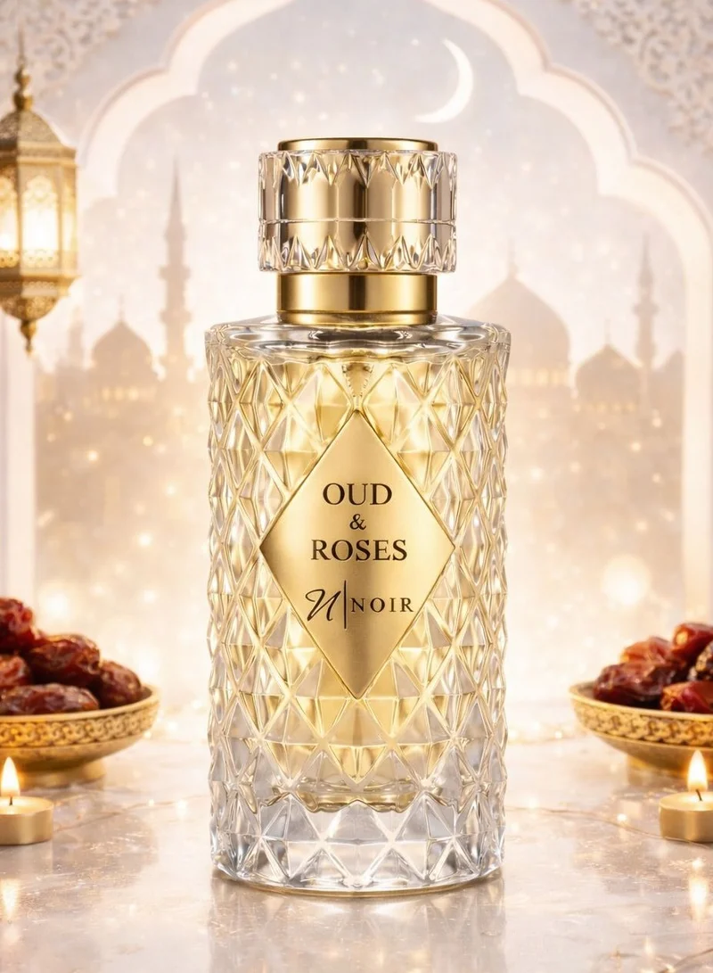 نوير عطر عود وورد للرجال والنساء، عطر يدوم طويلاً برائحة العود والورد والمسك، 60 مل