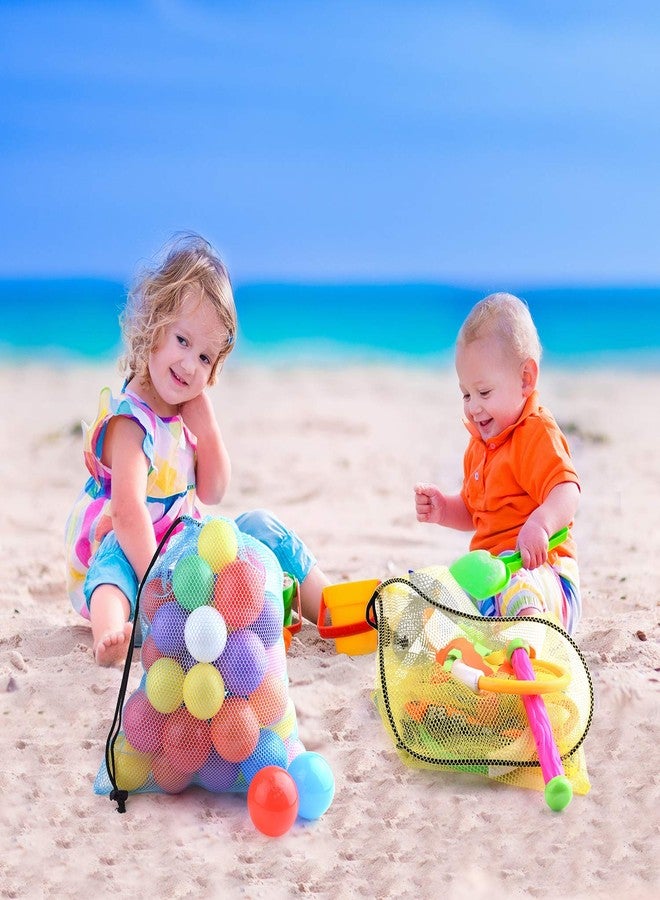 KUUQA 10 Pcs Mesh Drawstring Bag, Laundry Bag, Mesh Stuff Sack, Golf Ball Bag, Nylon Mesh Bag for Storage, Travel and Sports (Colorful, 13"x15.5") - Image 4