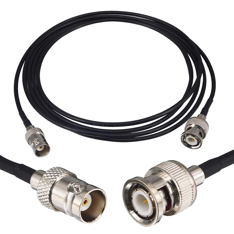 YOTENKO 6ft BNC Extension Cable Male to Female SDI Cable RG174 50 Ohm for Scanner Wireless Microphone System Receiver Broadcast Video and Camera Ham Radio - Image 1