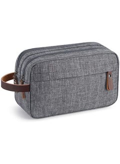 عربست حقيبة منظم أدوات الزينة للسفر للرجال حقيبة حلاقة Dopp Kit مقاومة للماء ، رمادي  - Image 1