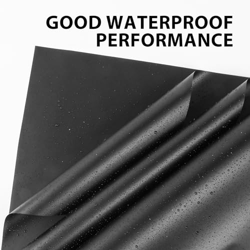NESCCI 20 Sheet Flower Wrapping Paper - Waterproof Floral Bouquet Wrapping Paper, Florist Supplies Packaging Paper for Wedding Birthday Gift DIY (Black) - Image 4