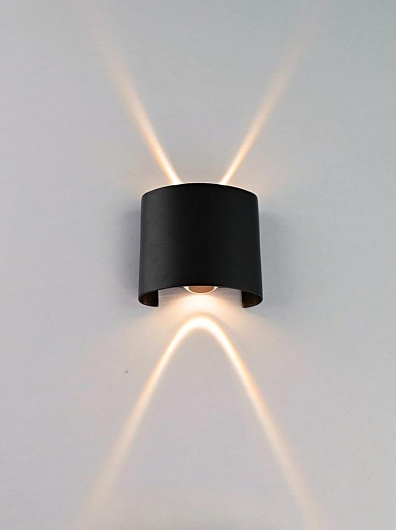 FILLISKA Aluminium LED Indoor/Outdoor Wall Light, IP-65 Rainproof & Shockproof Body. (1Up 1Down Warmwhite Lazer) - Image 1