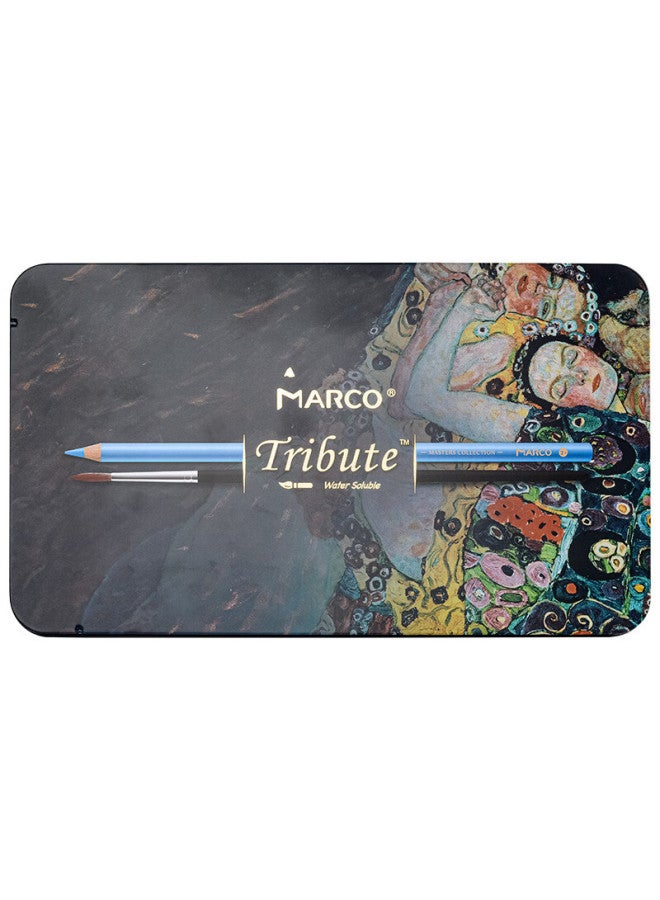 Marco 100-color Water-soluble Colored Pencils Professional Drawing Tribute To Master Artists Tin Box Set For Back-to, Graduation, Children's Day, Couples Gift - Image 5