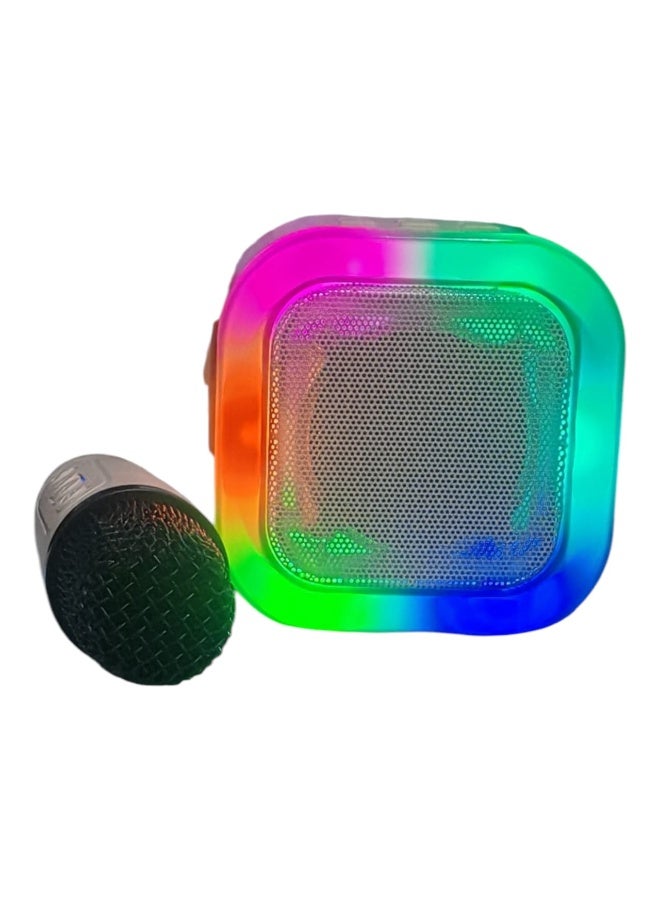Portable Karaoke Machine with Wireless Microphone - Bluetooth Speaker with RGB LED Lights - Professional Sound for Kids & Adults - Travel Friendly. - Image 3