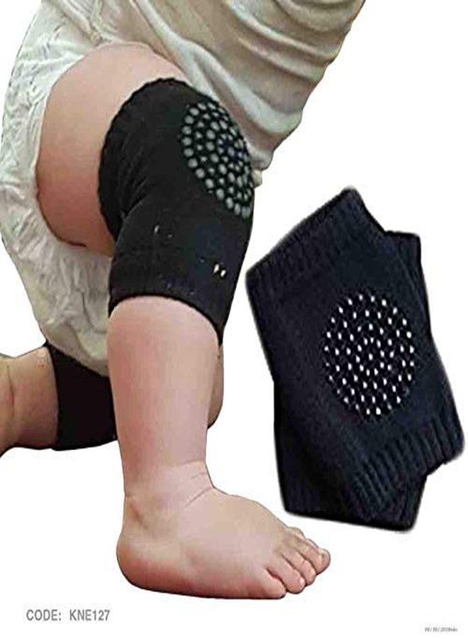 SKYUNION™ Baby Knee Pads for Crawling, Anti-Slip Padded Stretchable Elastic Cotton Soft Breathable Comfortable Knee Cap Elbow Safety Protector(Pack of Three) - Image 2