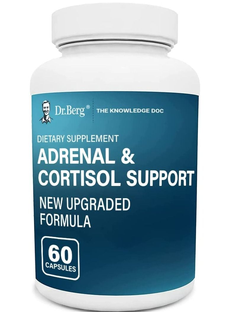 Adrenal & Cortisol Support New Formula Mood, Focus, Relaxation and Stress Support 60 Capsules