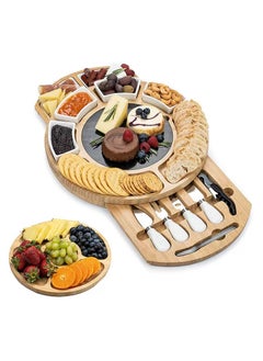 General Charcuterie Board Gift Set: Large Bamboo Charcuterie Board Set – A Unique Gift for Mom – Housewarming Gifts, Gifts  - Image 1