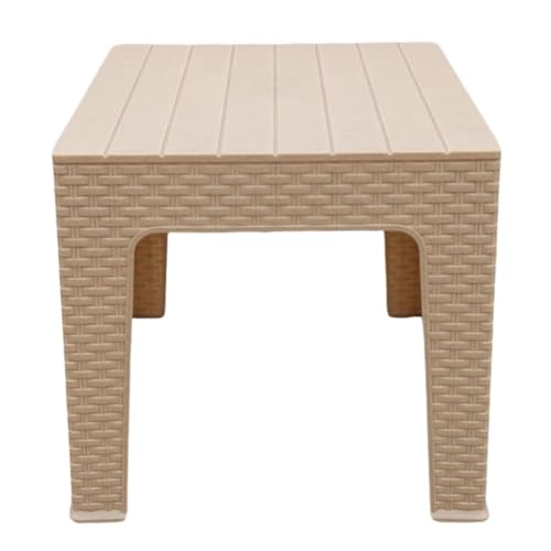 SkyGlamour Supreme Jazz Centre Table Light Weight Coffee Table for Home | Garden | Office | Indoor&Outdoor Use (Color: Marble Beige; Qnt. 01Pc.) - Image 1