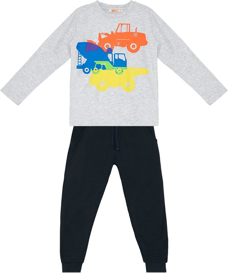 Mshb&G Construction Vehicles Boy T-Shirt Trousers Set  - Image 3