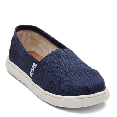 TOMS Unisex Child Classic Alpargata Sneaker, Navy Canvas - Image 2