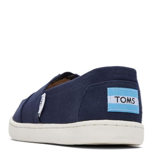 TOMS Unisex Child Classic Alpargata Sneaker, Navy Canvas - Image 4