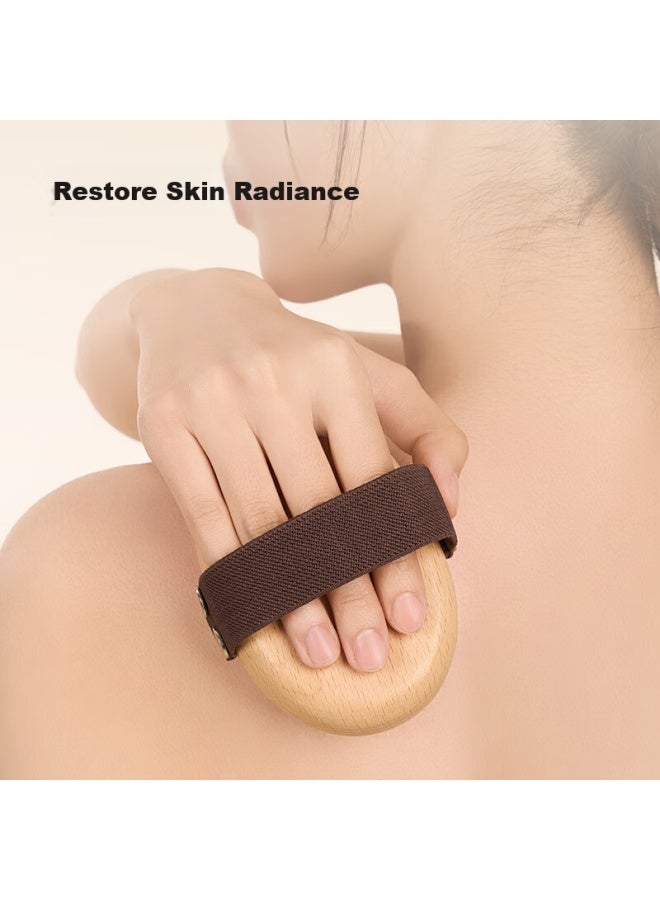 JD.com Jd Original Natural Series Pig Bristle Bath Brush, Soft Bristles For Exfoliating And Back Scrubbing, Dry Brush Tool For Back And Body - Image 4