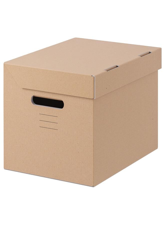 Zaboon Box with lid, brown, 25x34x26 cm - Image 1