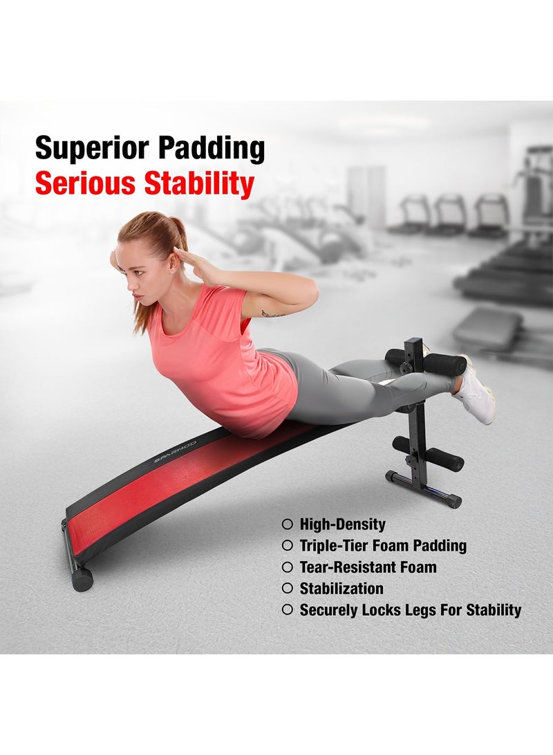 Sparnod Fitness SWB-61 Sit Up Bench For Abdominal & Back Exercises | Foldable Gym-Quality Fitness Bench | Adjustable Positions | Padded Backrest | Compact & Durable For Home Gym - Image 5