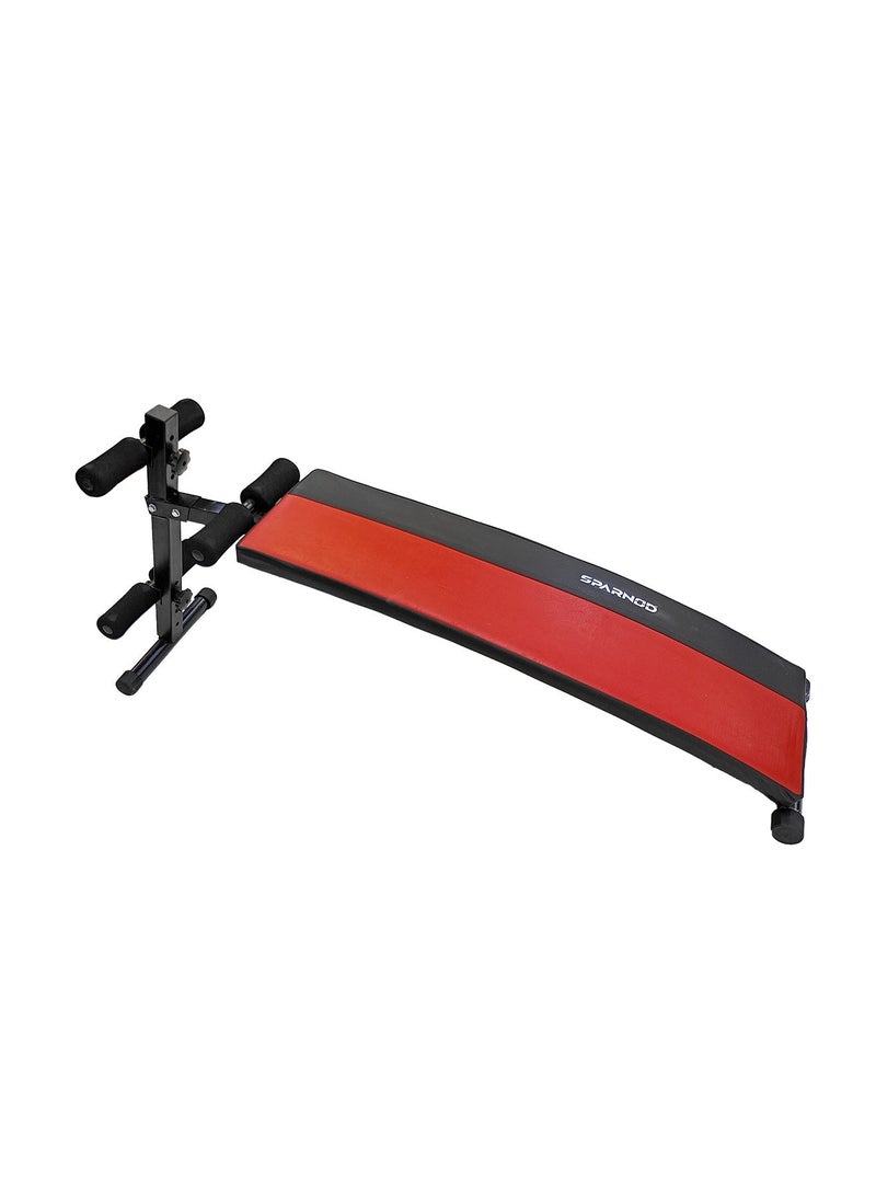 Sparnod Fitness SWB-61 Sit Up Bench For Abdominal & Back Exercises | Foldable Gym-Quality Fitness Bench | Adjustable Positions | Padded Backrest | Compact & Durable For Home Gym - Image 1