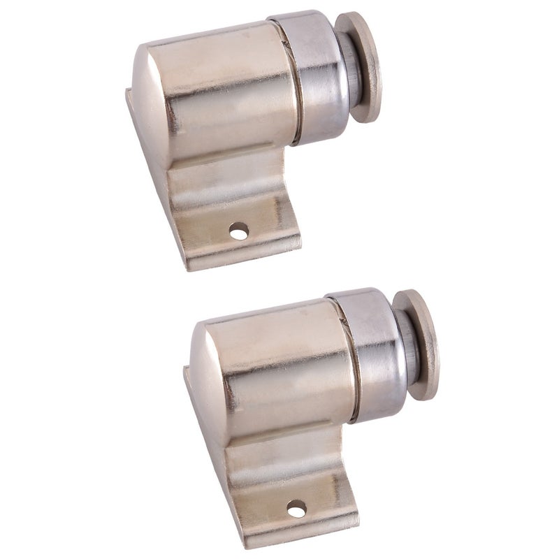 2pcs Zinc Alloy Door Stoppers Invisible Door Holder Anticollision Base Knob Practical Floor Knob - Image 1