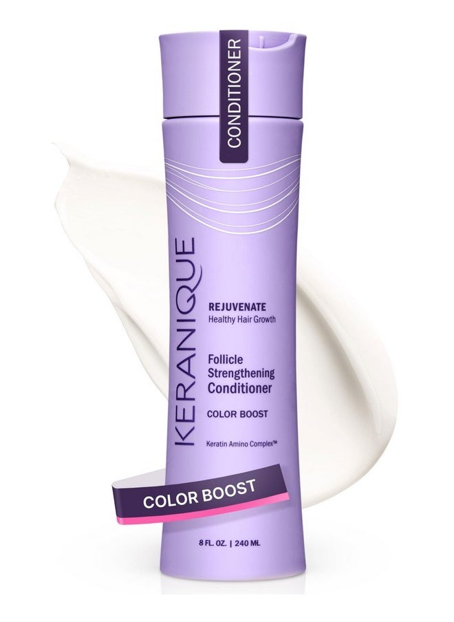 Keranique Keranique Color Boost Scalp Revitalizing Keratin Conditioner for Color Treated Hair| 3.4 fl oz, Free of Sulfates, Dyes and Parabens  - Image 1