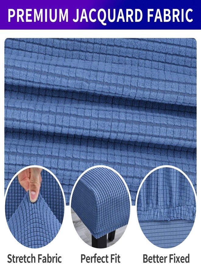 Howhic Stretch Chair Covers for Dining Room Set of 4, Removable Washable Dining Room Chair Covers, Dining Chair Slipcovers Seat Protector, Great for Home and Banquet Decor (Periwinkle Blue, 4 Pack) - Image 3