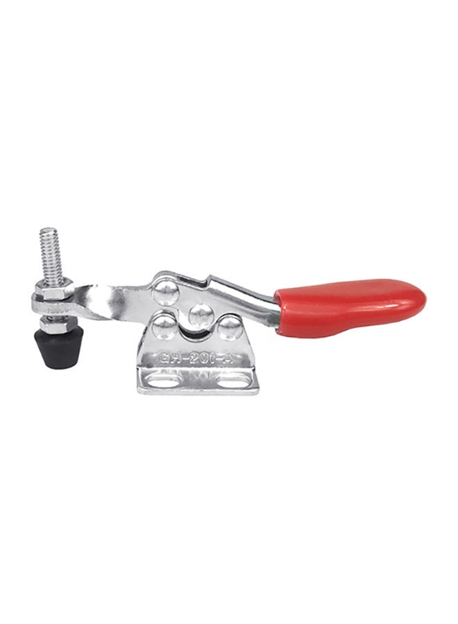NIBEMINENT 4-Piece Quick-Release Toggle Clamp Hand Push Tool Silver/Red/Black 4x8cm - Image 3