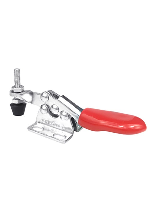 NIBEMINENT 4-Piece Quick-Release Toggle Clamp Hand Push Tool Silver/Red/Black 4x8cm - Image 2