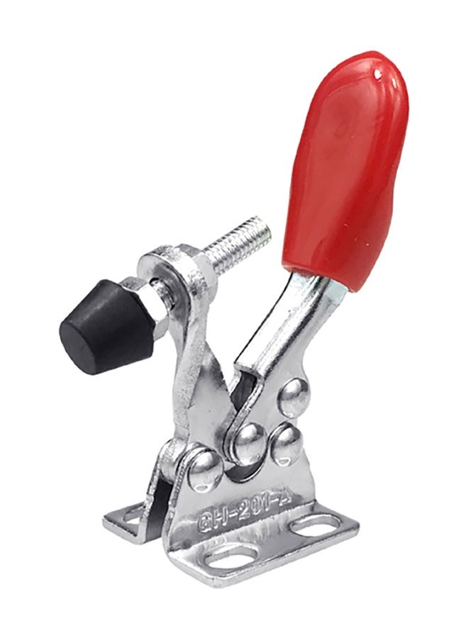 NIBEMINENT 4-Piece Quick-Release Toggle Clamp Hand Push Tool Silver/Red/Black 4x8cm - Image 5