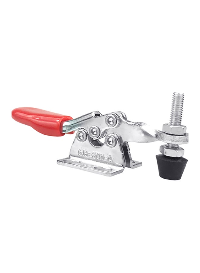 NIBEMINENT 4-Piece Quick-Release Toggle Clamp Hand Push Tool Silver/Red/Black 4x8cm - Image 4
