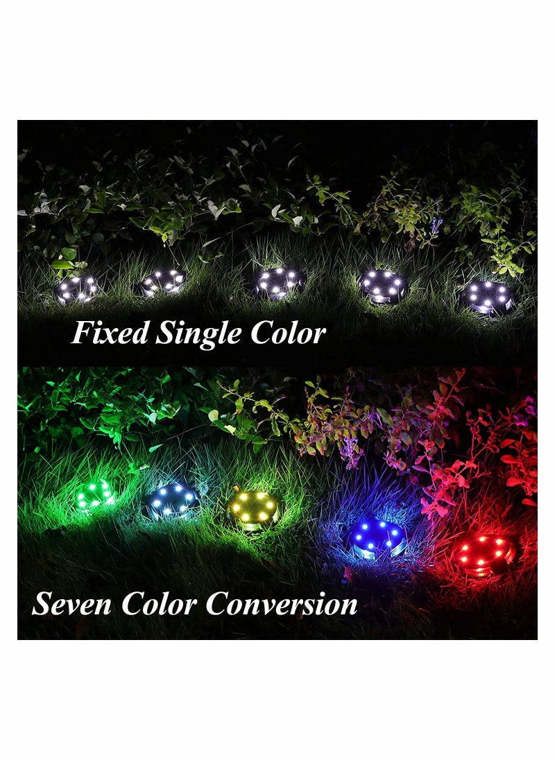 KASTWAVE Solar Ground Lights Outdoor, Multi-Color Auto-Changing Solar Outdoor Lights（4pcs）  - Image 4