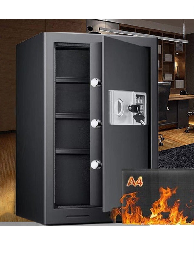 VUCATIN Large Home Safe Fireproof Waterproof Digital Home Security Fireproof Safe Box with Combination Lock Alarm Systerm and Removable Shelf Fire Safe for Home Documents Money Valuables(60*38*31 CM) - Image 1