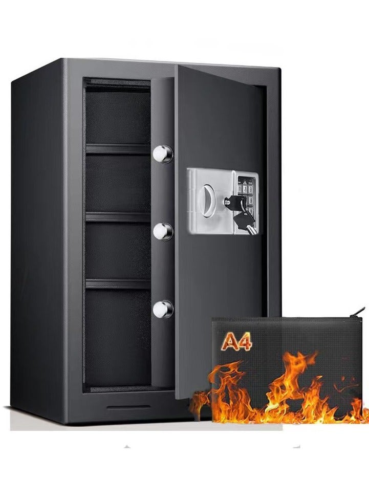 VUCATIN Large Home Safe Fireproof Waterproof Digital Home Security Fireproof Safe Box with Combination Lock Alarm Systerm and Removable Shelf Fire Safe for Home Documents Money Valuables(60*38*31 CM) - Image 5