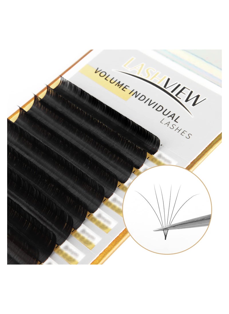 LASHVIEW 007 Thickness C curl 8mm Silk Eyelash Extension Premium Volume Lashing Handmade Soft False Eyelashes Building Individual Lash Extensions Semipermanent False Eyelashes Salon Use - pzsku/ZF67870A32B98E56F8645Z/45/_/1741001312/385ae0f4-2138-4ac6-8588-77dfd7d95ed2