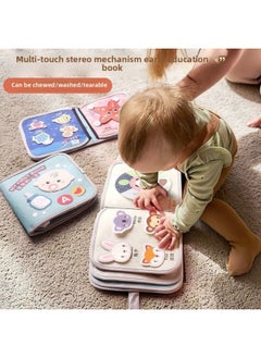 Generic Tear-Off Book Cloth Book, Tear-Resistant, Washable, Tear-Off Cloth Book, Baby Biteable, Early Education Toy For 6-12 Months, Export-Color:3-piece Set [animal + Ocean + Baby’s Day]-Specification:Single Item  - Image 2