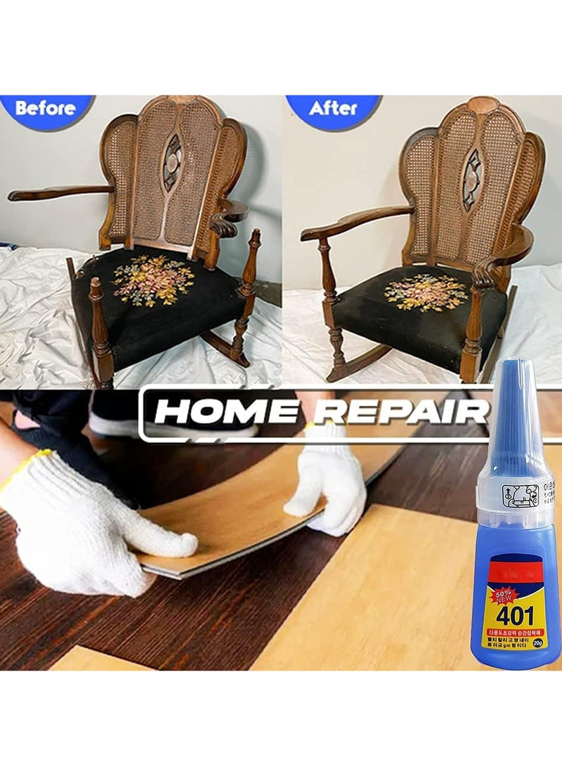 CMGTYYD Multipurpose High-Grade Bonding Glue, Super Glue for Metal, Multipurpose Premium Adhesive Glue, Super Fast-Curing Adhesive, All Purpose Repair Glue, for Bonding Metal, Plastic, Wood (5Pcs) - Image 3